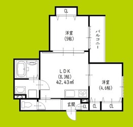 ピレーネ明和の物件間取画像